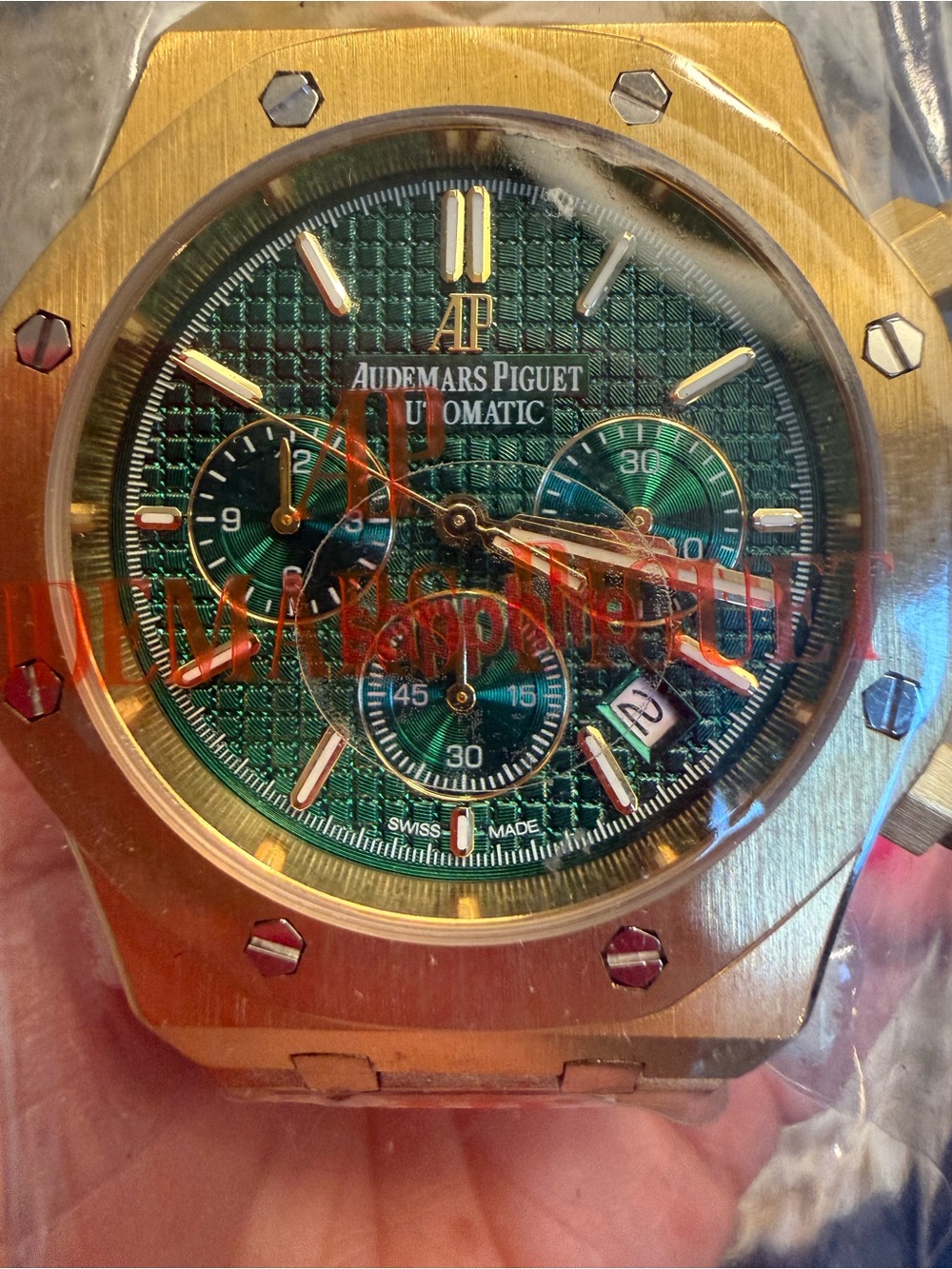 Audemars Piguet Green Dial Gold Bracelet Chronograph